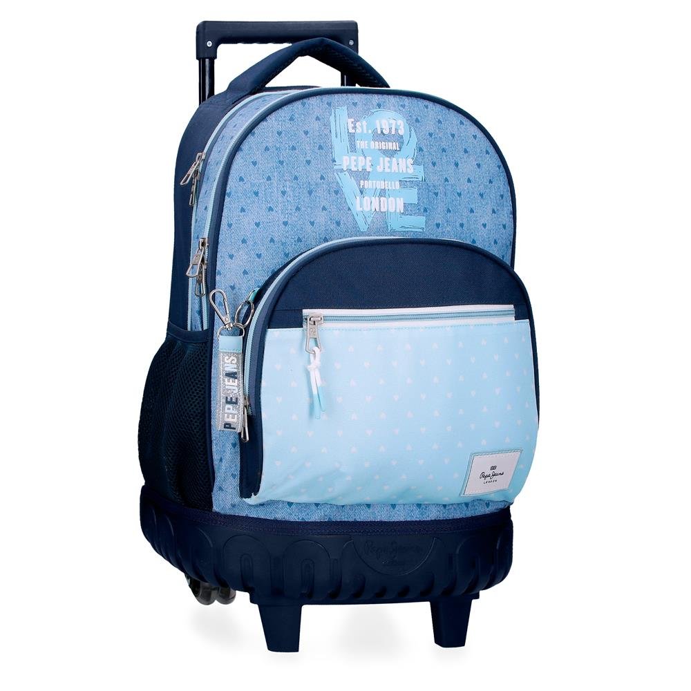 MOCHILA COMPACT 2R PJL NONI DENIM AZUL CLARO