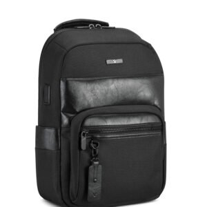 41226101 Zaino Slim 1 Nevada Nero Ballistic Black Unisex Briefcase