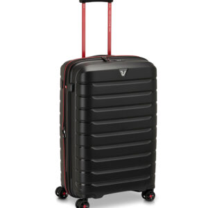 41818281-81 Trolley Medio 4R B-Flying Move Nero Fumo Black Suitcase 68 cm