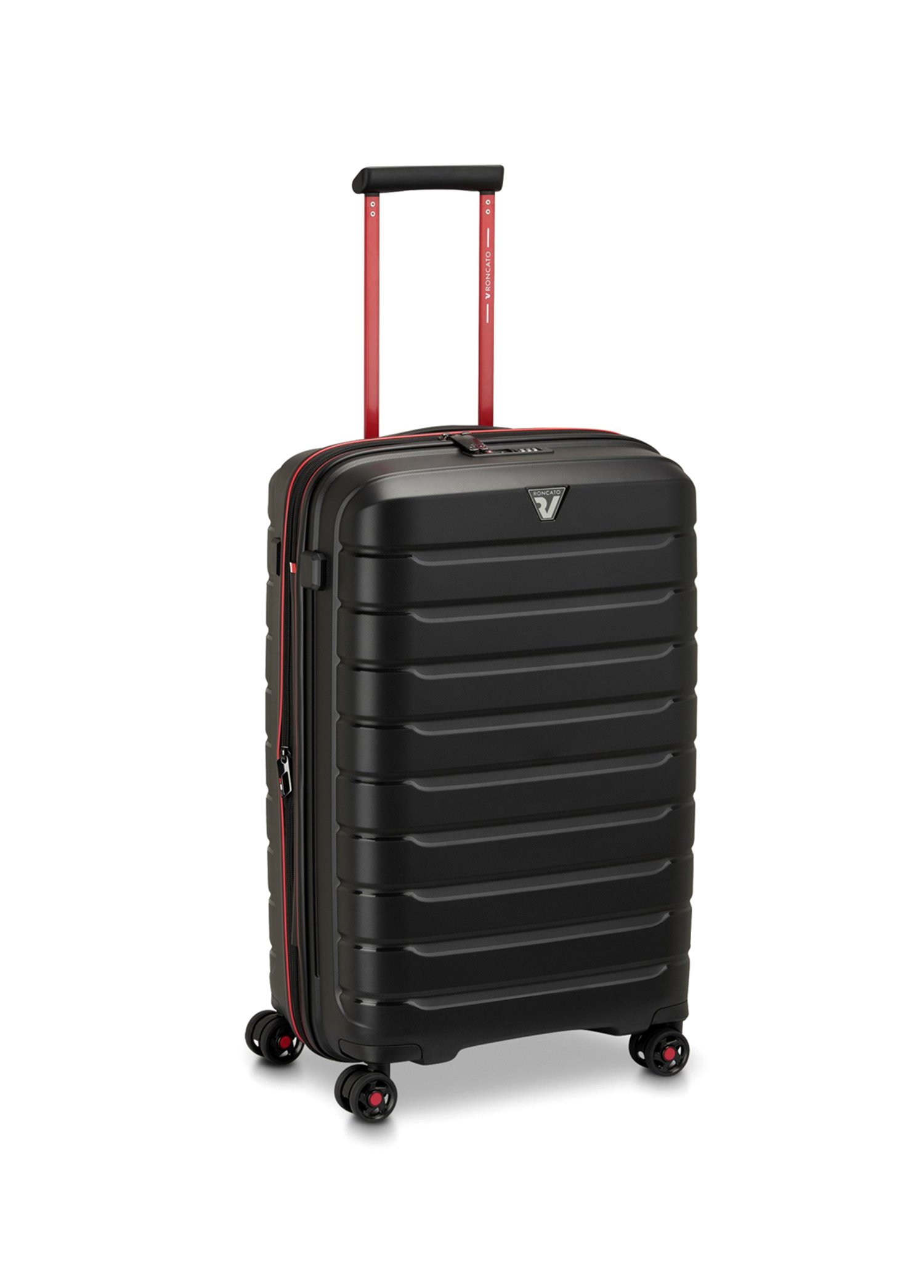41818281-81 Trolley Medio 4R B-Flying Move Nero Fumo Black Suitcase 68 cm