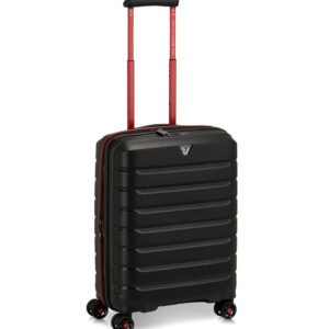 41818381-81 Trolley Cabina 4R B-Flying Move Nero Fumo Black Suitcase 55 cm