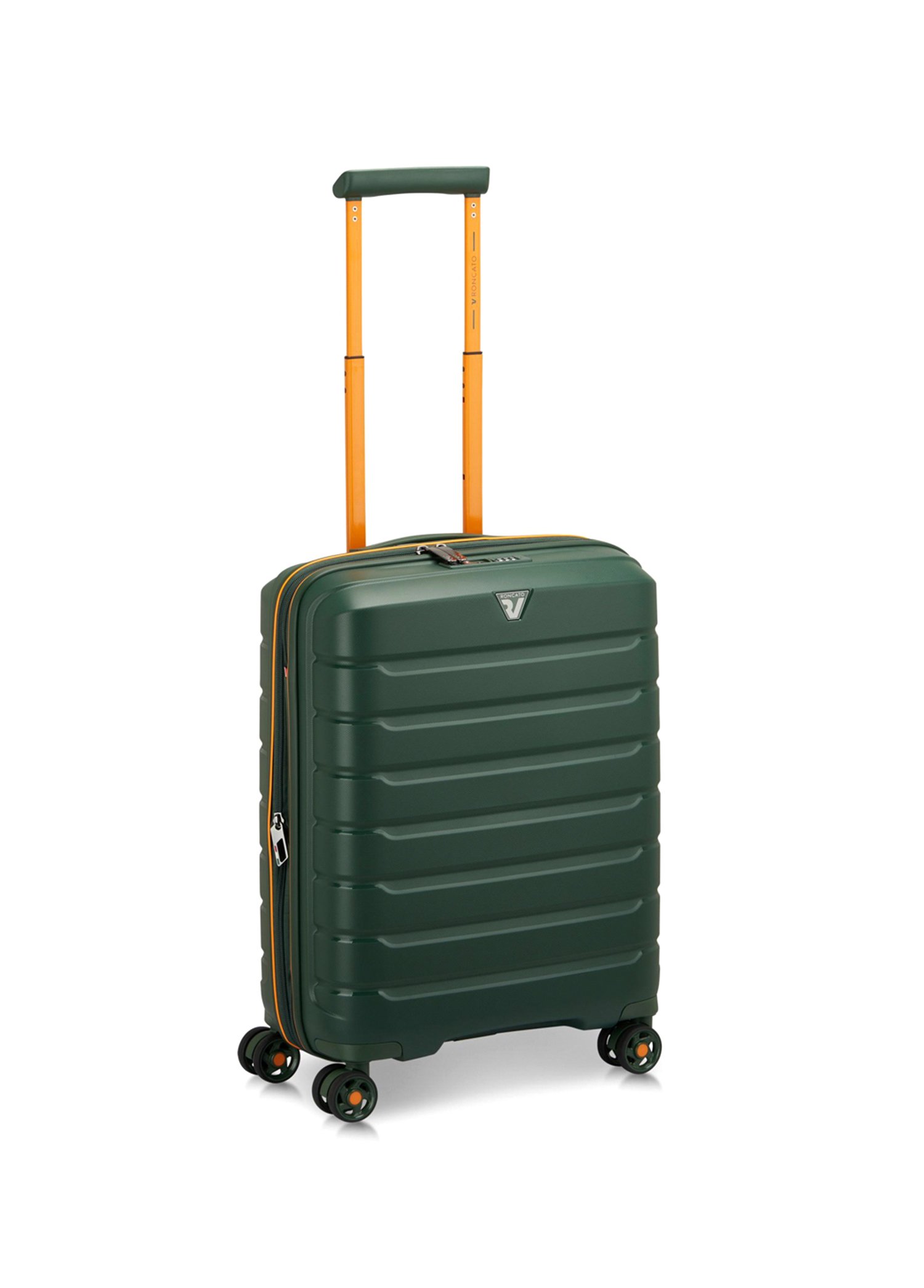41818381-81 Trolley Cabina 4R B-Flying Move Nero Fumo Green Suitcase 55 cm